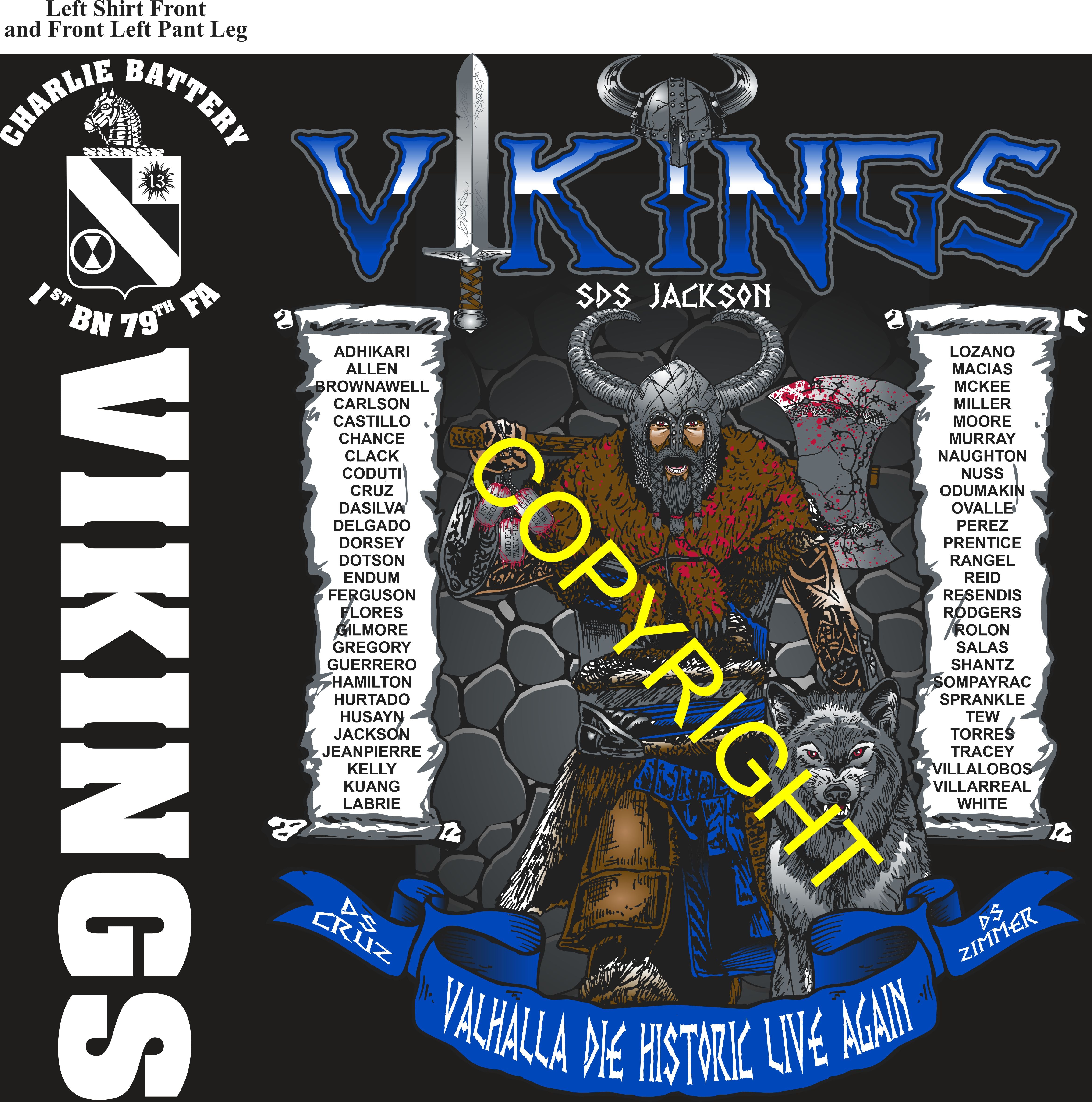Platoon Items (direct-to-garment print) CHARLIE 1st 79th VIKINGS 4th PLATOON OCT 2025 GRADUATED 10-3-2025