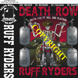 Platoon Items (direct-to-garment print) DELTA 1st 22nd RUFF RYDERS 2nd PLATOON MAR 2025 GRADUATED 3-28-2025