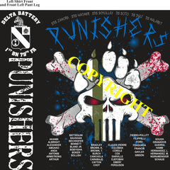 Platoon Items (2nd generation print) DELTA 1st 79th PUNISHERS 1st PLATOON NOV 2023