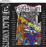 Platoon Items (2nd generation print) ECHO 1st 40th BLACK KNIGHTS 2nd PLATOON NOV 2023