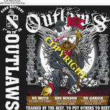 Platoon Items (direct-to-garment print) ECHO 1st 79th OUTLAWS 1st PLATOON MAR 2025 GRADUATED 3-14-2025