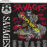 Platoon Items (2nd generation print) FOXTROT 1st 31st SAVAGES 4th PLATOON MAR 2024