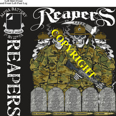 Platoon Items (2nd generation print) ALPHA 1st 22nd REAPERS 4th Platoon MAR 2023