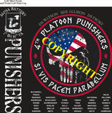 Platoon Shirts (2nd generation print) ALPHA 1st 40th PUNISHERS APR 2021