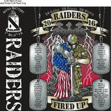 PLATOON SHIRTS (2nd generation print) ALPHA 1st 19th RAIDERS DEC 2016