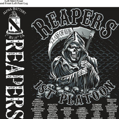 Platoon Shirts (2nd generation print) ALPHA 1ST 19TH REAPERS DEC 2017