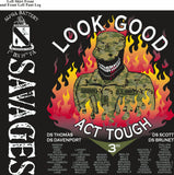 Platoon Shirts (2nd generation print) ALPHA 1st 19th SAVAGES JULY 2018