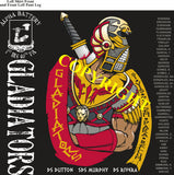 Platoon Shirts (2nd generation print) ALPHA 1st 40th GLADIATORS SEPT 2019