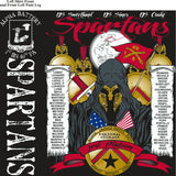 PLATOON SHIRTS (2nd generation print) ALPHA 1st 40th SPARTANS DEC 2016