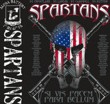 Platoon Shirts (2nd generation print) ALPHA 1ST 40TH SPARTANS FEB 2018