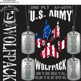PLATOON SHIRTS (2nd generation print) ALPHA 1st 40th WOLFPACK DEC 2016