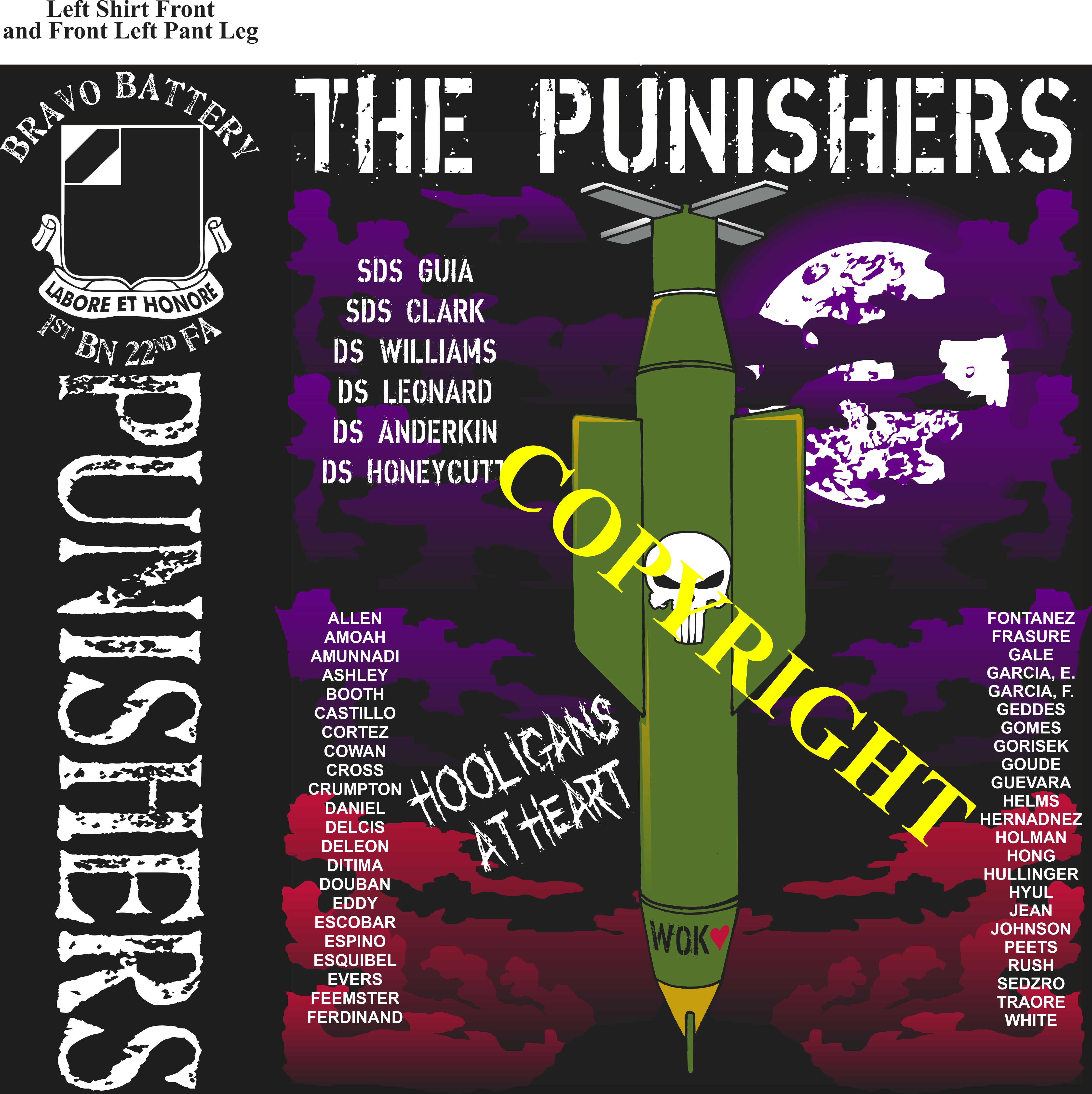 Platoon Items (2nd generation print) BRAVO 1st 22nd PUNISHERS APR 2022