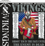 PLATOON SHIRTS (2nd generation print) BRAVO 1st 79th VIKINGS NOV 2016