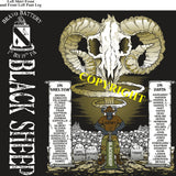 Platoon Shirts (2nd generation print) BRAVO 1st 19th BLACK SHEEP MAR 2019