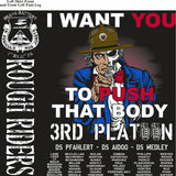PLATOON SHIRTS (2nd generation print) BRAVO 1st 31st ROUGH RIDERS JULY 2017