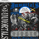 Platoon Shirts (2nd generation print) BRAVO 1st 40th IMMORTALS FEB 2019