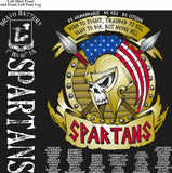 Platoon Shirts (2nd generation print) BRAVO 1ST 40TH SPARTANS OCT 2017