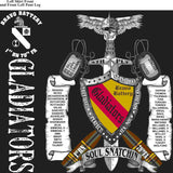 PLATOON SHIRTS (2nd generation print) BRAVO 1st 79th GLADIATORS MAY 2016