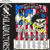 Platoon Shirts (2nd generation print) BRAVO 1st 79th GLADIATORS NOV 2019