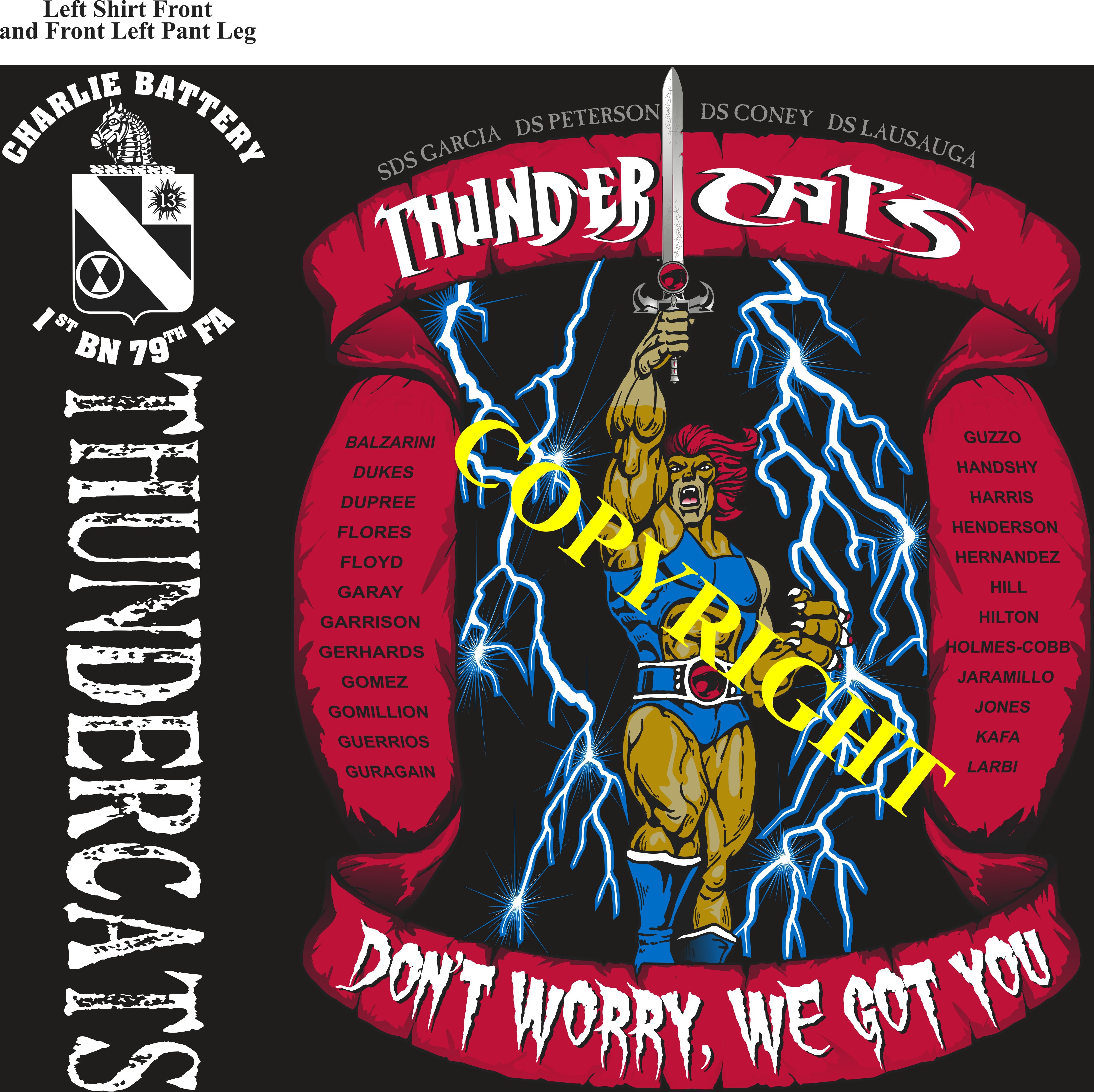 Platoon Items (2nd generation print) CHARLIE 1st 79th THUNDERCATS MAY 2022