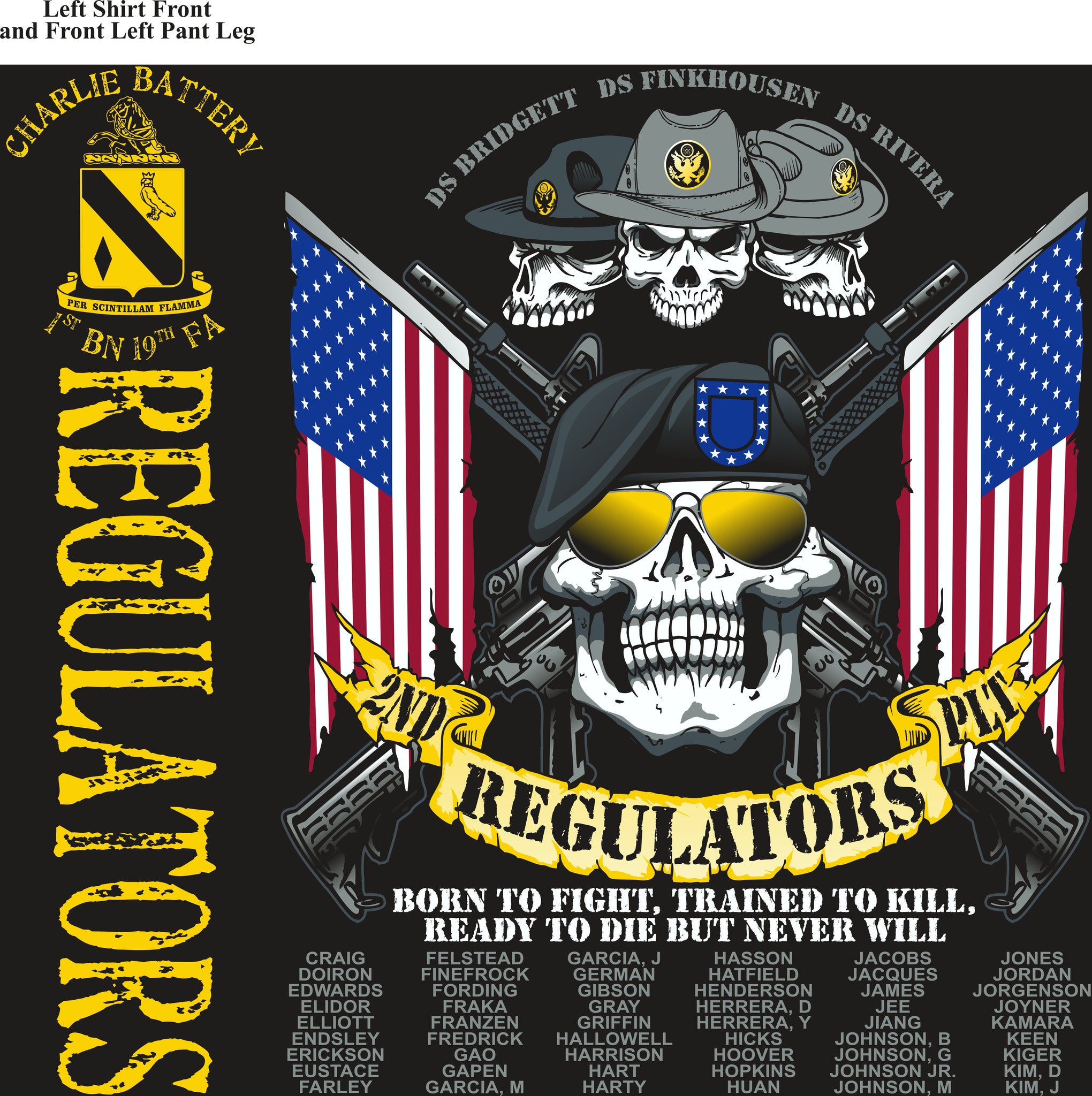 PLATOON SHIRTS (digital) CHARLIE 1st 19th REGULATORS FEB 2016