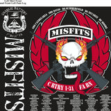 Platoon Shirts (2nd generation print) CHARLIE 1ST 31ST MISFITS NOV 2017