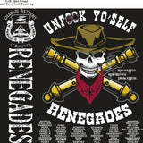 Platoon Shirts (2nd generation print) CHARLIE 1st 31st RENEGADES AUG 2018