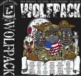 Platoon Shirts (2nd generation print) CHARLIE 1st 40th WOLFPACK JUNE 2018