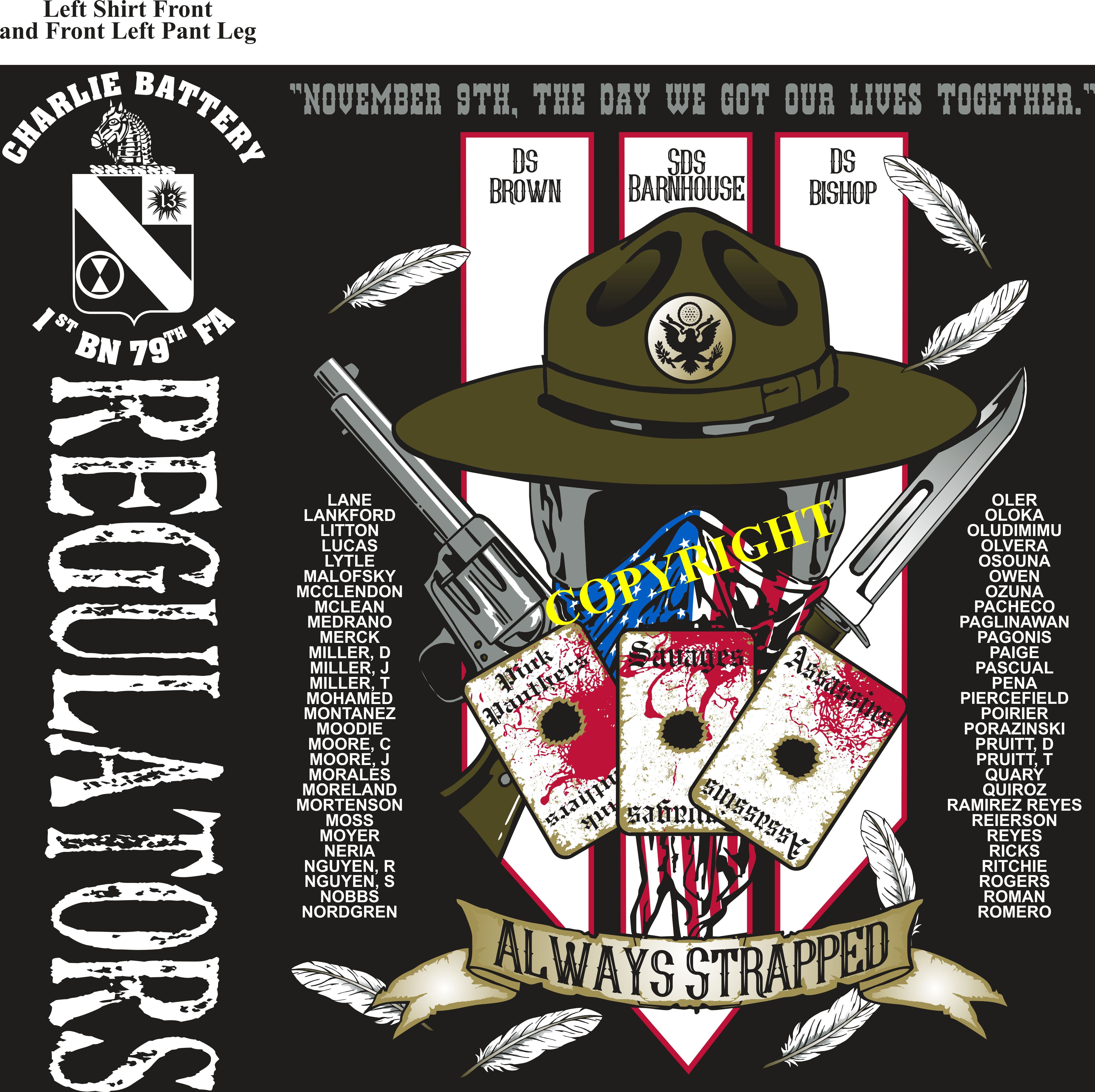 Platoon Shirts (2nd generation print) CHARLIE 1st 79th REGULATORS NOV 2018