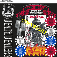 Platoon Shirts (2nd generation print) DELTA 1st 31st DEATH DEALERS SEPT 2021