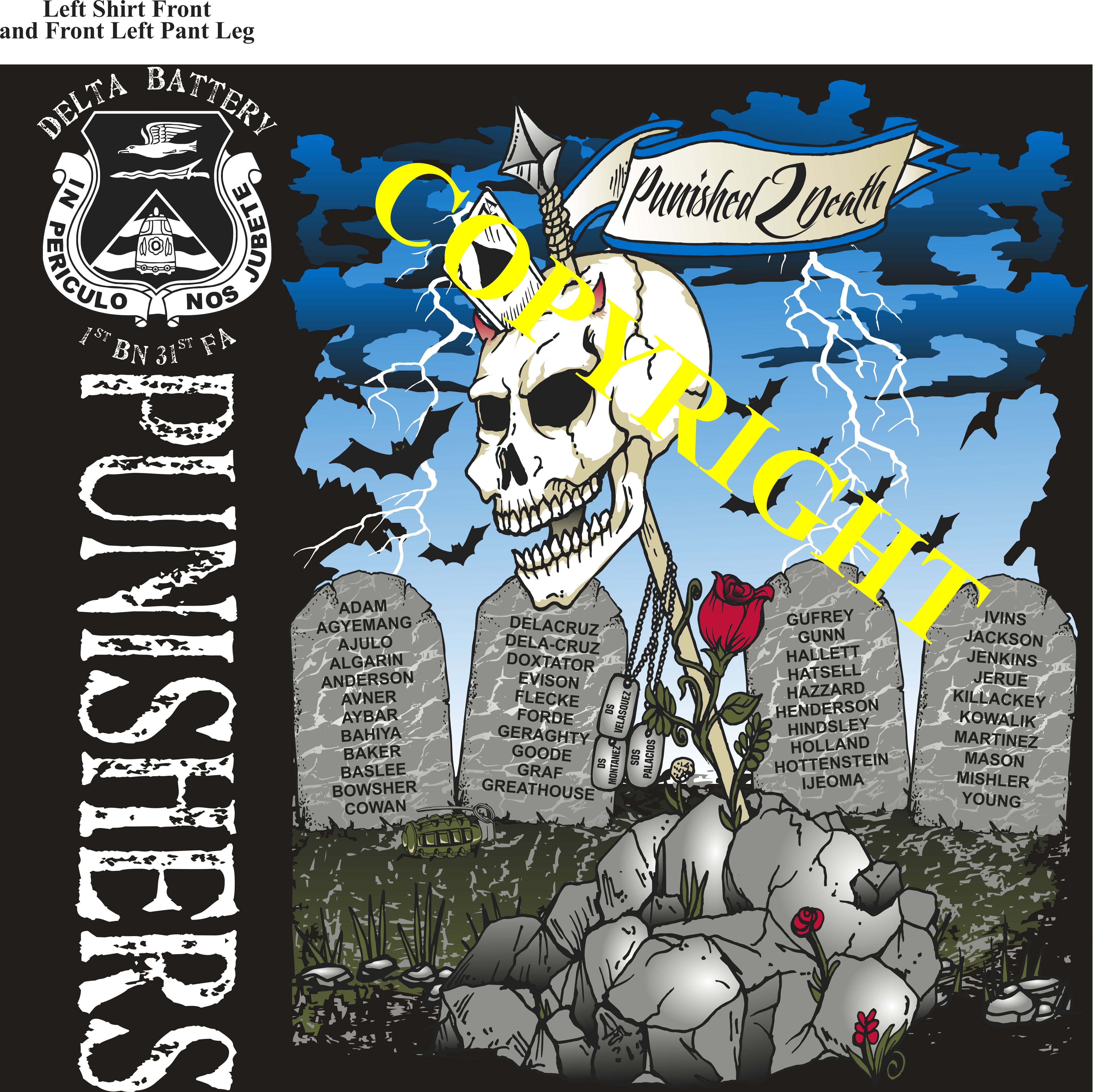 Platoon Items (2nd generation print) DELTA 1st 31st PUNISHERS APR 2022