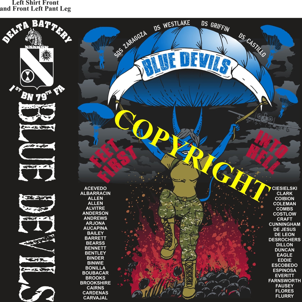 Platoon Items (2nd generation print) DELTA 1st 79th BLUE DEVILS FEB 2022