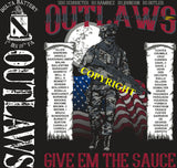 Platoon Shirts (2nd generation print) DELTA 1st 19th OUTLAWS FEB 2019