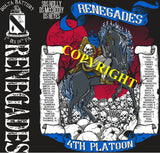 Platoon Shirts (2nd generation print) DELTA 1st 19th RENEGADES FEB 2020
