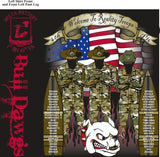 PLATOON SHIRTS (2nd generation print) DELTA 1st 40th BULLDAWGS JUNE 2016
