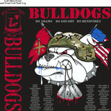 PLATOON SHIRTS (2nd generation print) DELTA 1st 40th BULLDOGS SEPT 2016