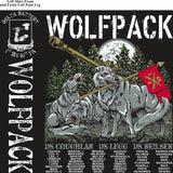 PLATOON SHIRTS (2nd generation print) DELTA 1st 40th WOLFPACK DEC 2016
