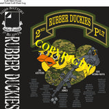 Platoon Shirts (2nd generation print) ECHO 1st 22nd RUBBER DUCKIES AUG 2021