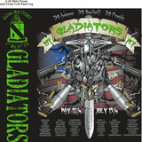 PLATOON SHIRTS (2nd generation print) ECHO 1st 19th GLADIATORS JULY 2016
