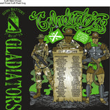 PLATOON SHIRTS (2nd generation print) ECHO 1st 19th GLADIATORS OCT 2016