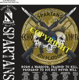 Platoon Shirts (2nd generation print) ECHO 1st 19th SPARTANS NOV 2019