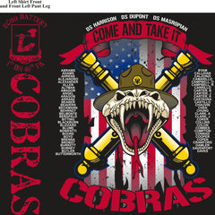 PLATOON SHIRTS (2nd generation print)  ECHO 1st 40th COBRAS OCT 2016