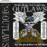 PLATOON SHIRTS (2nd generation print) ECHO 1st 40th OUTLAWS JULY 2016