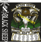 Platoon Shirts (2nd generation print) ECHO 1st 79th BLACK SHEEP DEC 2019