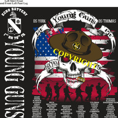 Platoon Shirts (2nd generation print) ECHO 1st 79th YOUNG GUNS MAR 2019