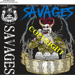 Platoon Items (2nd generation print) FOXTROT 1st 31st SAVAGES 4th Platoon Platoon MAR 2023