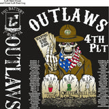 PLATOON SHIRTS (2nd generation print) FOX 1st 40th OUTLAWS AUG 2016