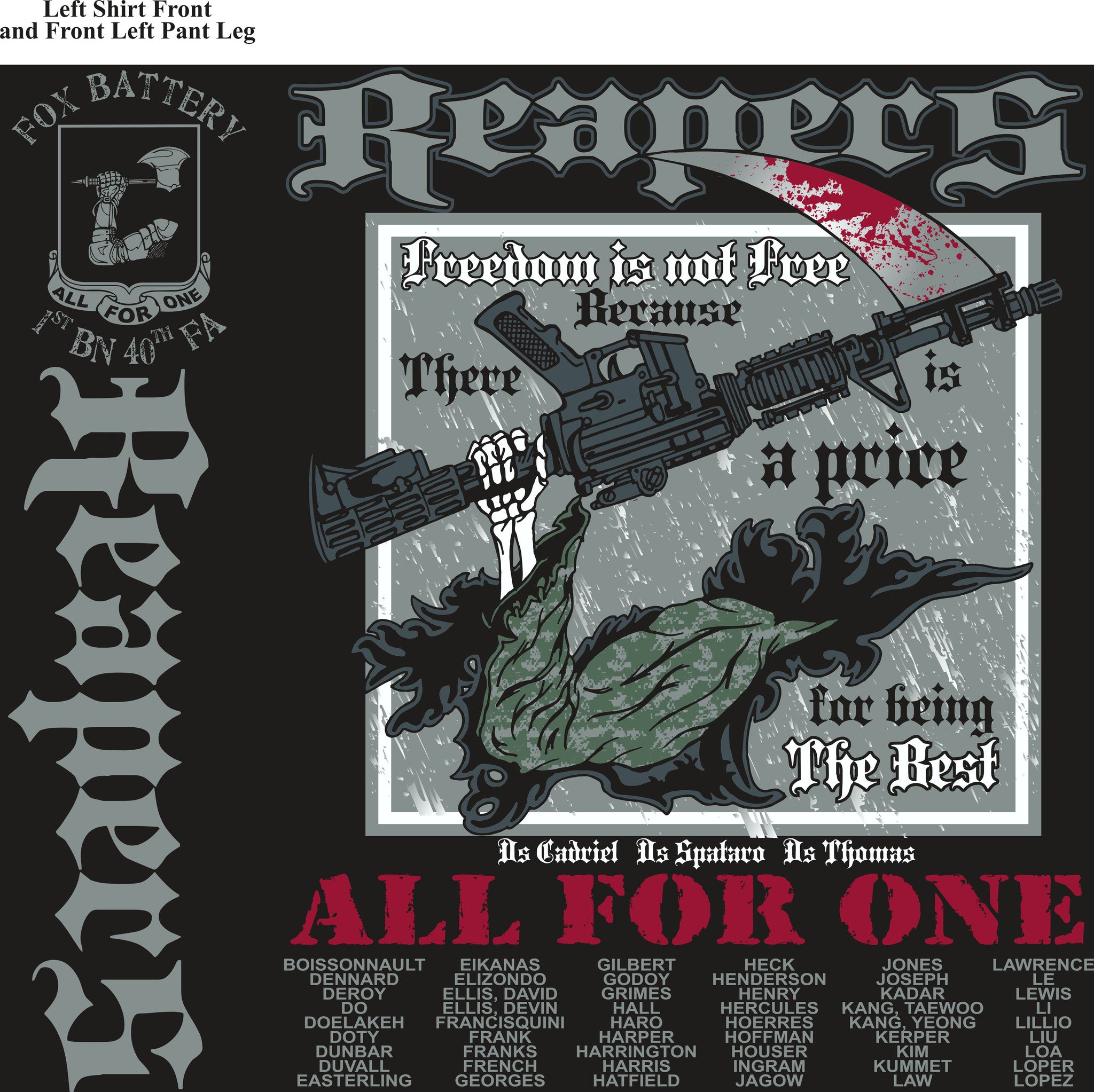 PLATOON SHIRTS (digital) FOX 1st 40th REAPERS FEB 2016