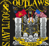 PLATOON SHIRTS (2nd generation print) FOX 1st 79th OUTLAWS SEPT 2016