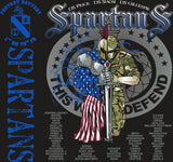 PLATOON SHIRTS (2nd generation print) FOX 1st 79th SPARTANS SEPT 2016